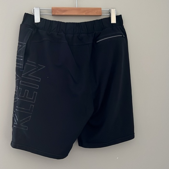 Calvin Klein Black Athletic Shorts with Elastic Waistband - Picture 2 of 3
